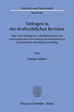 TATFRAGEN IN DER STRAFRECHTLICHEN REVISION.