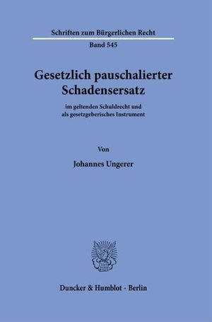 GESETZLICH PAUSCHALIERTER SCHADENSERSATZ