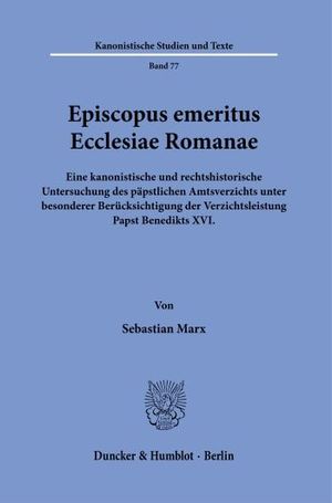 EPISCOPUS EMERITUS ECCLESIAE ROMANAE.