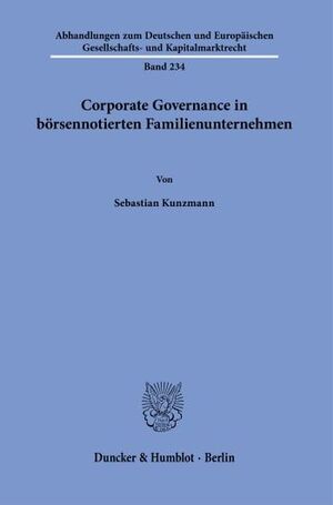 CORPORATE GOVERNANCE IN BÖRSENNOTIERTEN FAMILIENUNTERNEHMEN