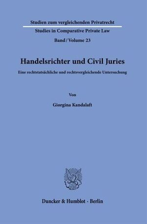HANDELSRICHTER UND CIVIL JURIES