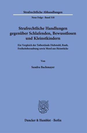 STRAFRECHTLICHE HANDLUNGEN GEGENÜBER SCHLAFENDEN,