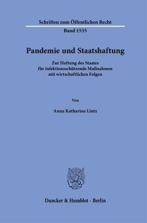 PANDEMIE UND STAATSHAFTUNG