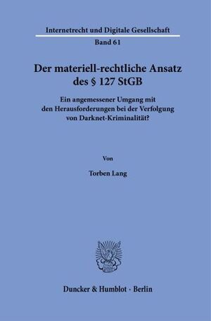 DER MATERIELL-RECHTLICHE ANSATZ DES § 127 STGB