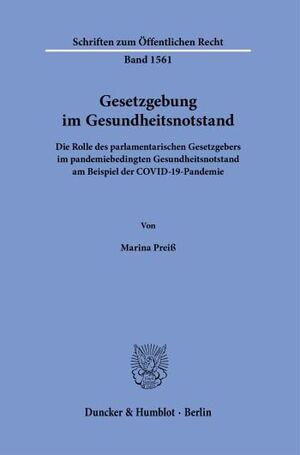 GESETZGEBUNG IM GESUNDHEITSNOTSTAND