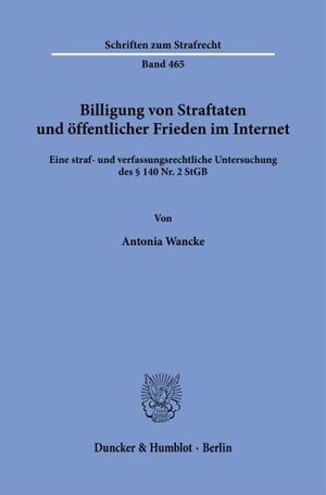 BILLIGUNG VON STRAFTATEN UND ÖFFENTLICHER FRIEDEN IM INTERNET