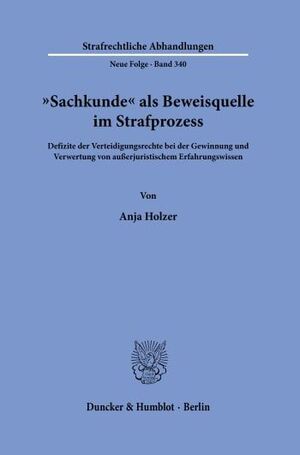 »SACHKUNDE« ALS BEWEISQUELLE IM STRAFPROZESS