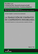 LA TRADUCCIÓN DE CONTRATOS DE COMPRAVENTA INMOBILIARIA: