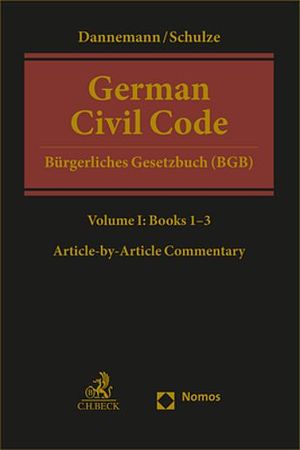 GERMAN CIVIL CODE  BÜRGERLICHES GESETZBUCH (BGB)