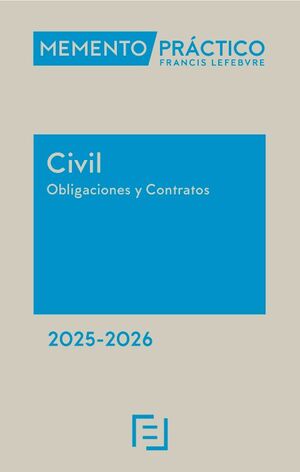 MEMENTO CIVIL. OBLIGACIONES Y CONTRATOS 2025-2026