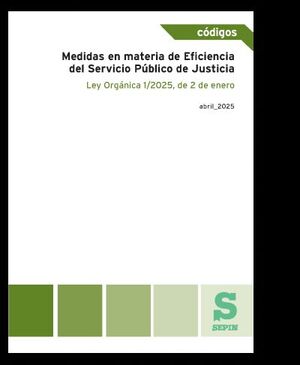 MEDIDAS EN MATERIA DE EFICIENCIA DEL SERVICIO