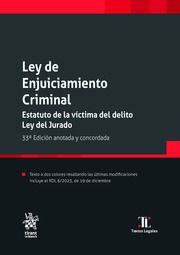 LEY DE ENJUICIAMIENTO CRIMINAL (33ª ED.2024)