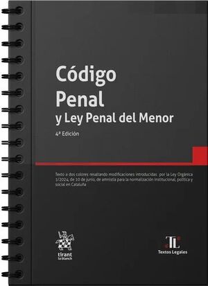CODIGO PENAL Y LEY PENAL DEL MENOR 4ª EDICION CON ANILLAS