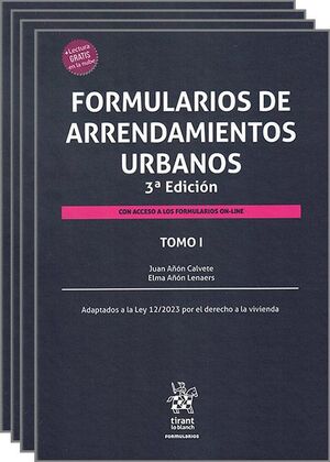 FORMULARIOS DE ARRENDAMIENTOS URBANOS (4 TOMOS)