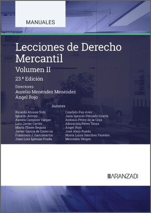 LECCIONES DE DERECHO MERCANTIL. VOLUMEN II