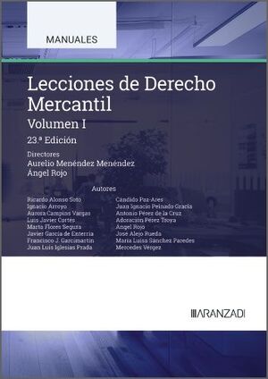 LECCIONES DE DERECHO MERCANTIL. VOLUMEN I