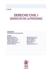 DERECHO CIVIL, I (DERECHO DE LA PERSONA)