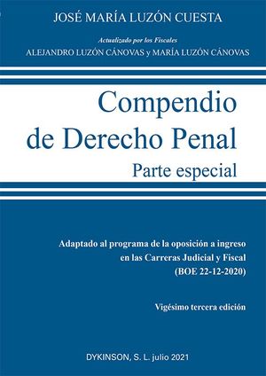 COMPENDIO DE DERECHO PENAL. PARTE ESPECIAL