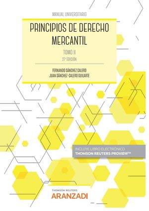 PRINCIPIOS DE DERECHO MERCANTIL (TOMO II) (PAPEL + E-BOOK)