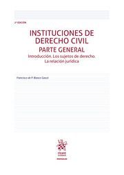 INSTITUCIONES DE DERECHO CIVIL PARTE GENERAL