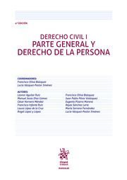 DERECHO CIVIL I. PARTE GENERAL Y DERECHO DE LA PERSONA