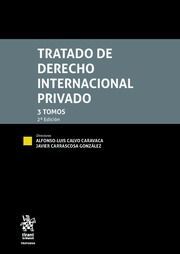 TRATADO DE DERECHO INTERNACIONAL PRIVADO. 3 TOMOS
