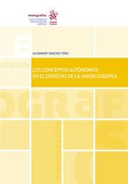 LOS CONCEPTOS AUTONOMOS EN EL DERECHO DE LA UNION