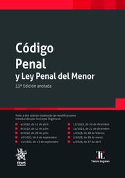 CODIGO PENAL Y LEY PENAL DEL MENOR ON