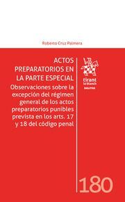 ACTOS PREPARATORIOS EN LA PARTE ESPECIAL.