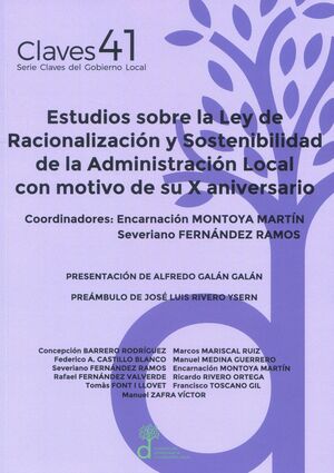 ESTUDIOS SOBRE LA LEY DE RACIONALIZACIÓN Y