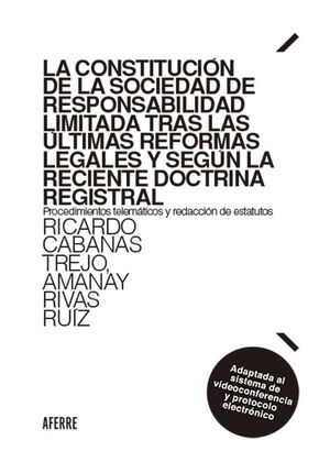 LA CONSTITUCION DE LA SOCIEDAD DE RESPONSABILIDAD LIMITADA