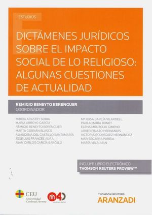 DICTAMENES JURIDICOS SOBRE EL IMPACTO SOCIAL DE LO RELIGIOSO: