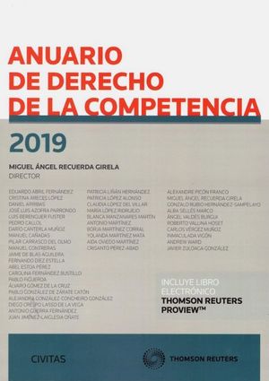 ANUARIO DE DERECHO DE LA COMPETENCIA 2019
