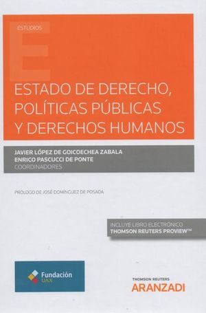 ESTADO DE DERECHO, POLITICAS PUBLICAS Y DERECHOS HUMANOS (DUO