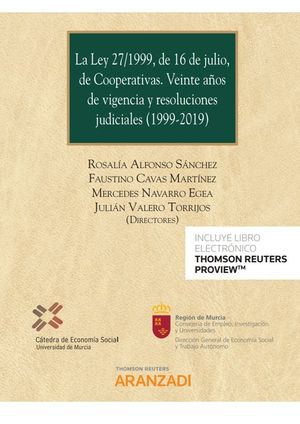 LA LEY 27/1999, DE 16 DE JULIO, DE COOPERATIVAS