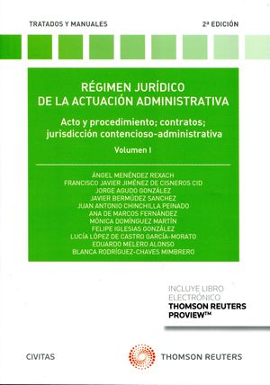 REGIMEN JURIDICO DE LA ACTUACION ADMINISTRATIVA, I