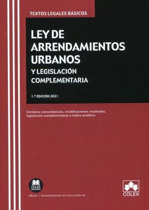 LEY DE ARRENDAMIENTOS URBANOS Y LEGISLACION COMPLEMENTARIA