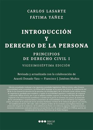 INTRODUCCION Y DERECHO DE LA PERSONA, I: INTRODUCCION Y DERECHO DE LA PERSONA