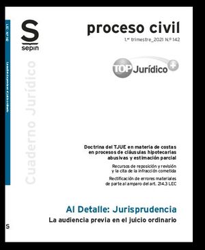 LA AUDIENCIA PREVIA EN EL JUICIO ORDINARIO
