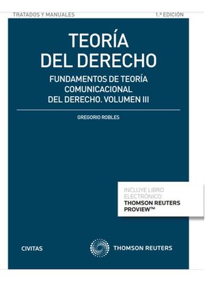 TEORIA DEL DERECHO. VOL. III