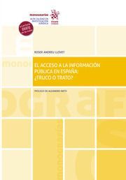 EL ACCESO A LA INFORMACION PUBLICA EN ESPAÑA