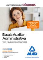 ESCALA AUXILIAR ADMINISTRATIVA DE LA UNIVERSIDAD DE CÓRDOBA