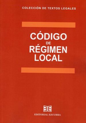 CÓDIGO DE RÉGIMEN LOCAL 2020