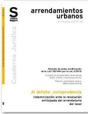 INDEMNIZACION ANTE LA RESOLUCION ANTICIPADA DEL ARRENDATARIO DEL LOCAL