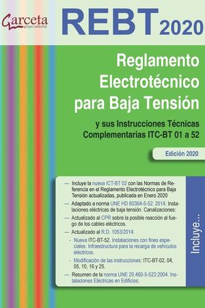 REGLAMENTO ELECTROTECNICO PARA BAJA TENSION -2020