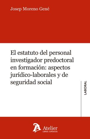 ESTATUTO DEL PERSONAL INVESTIGADOR PREDOCTORAL EN FORMACION