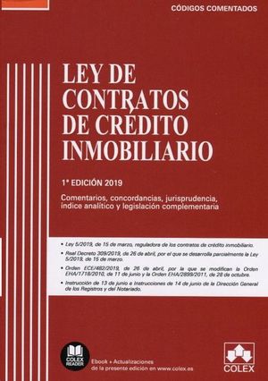 LEY DE CONTRATOS DE CRÉDITO INMOBILIARIO