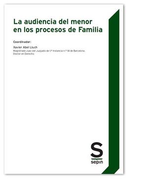 LA AUDIENCIA DEL MENOR EN LOS PROCESOS DE FAMILIA