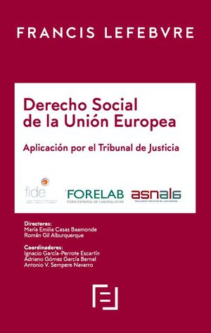 MANUAL DERECHO SOCIAL DE LA UNIÓN EUROPEA