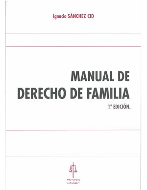 MANUAL DE DERECHO DE FAMILIA